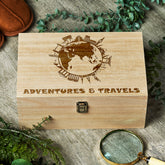 Raised Words Adventure and Travels Wooden Keepsake Box Gift
