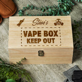 Personalised Large wooden Vape Box Gift - ukgiftstoreonline