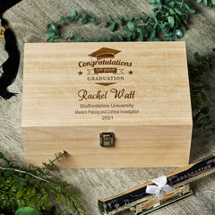 Congratulations On Your Graduation Personalised Memories Keepsake Box - ukgiftstoreonline
