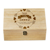 Special Daddy Gift Personalised Large wooden Keepsake Box