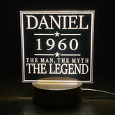 Personalised Birthday Gift For Him - The Legend - Lamp Night Light LM-16