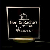 Personalised House Names Gift Lamp Night Light