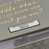 Personalised Little Star Baby Photo Album 80 Pictures Stars