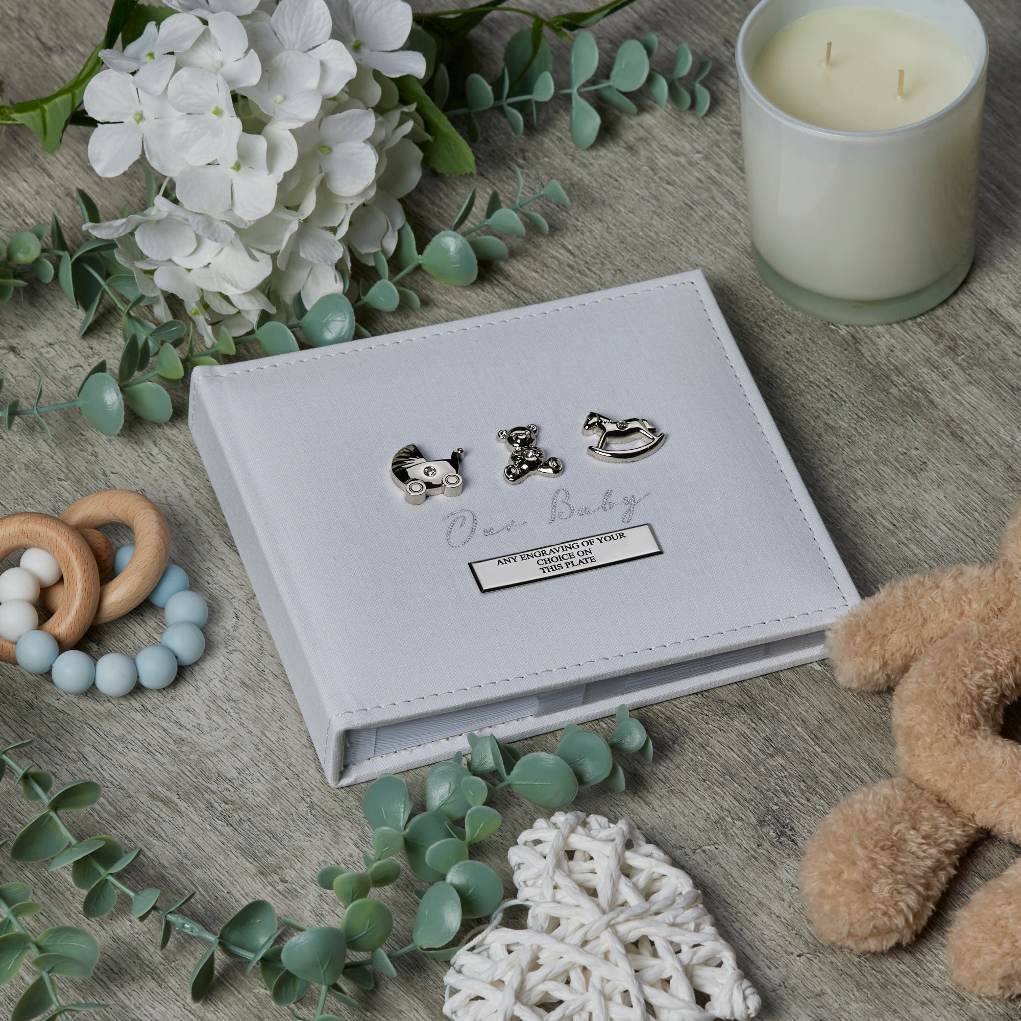 Personalised Baby Photo Album Gift Boxed Baby Photo Album ukgiftstoreonline