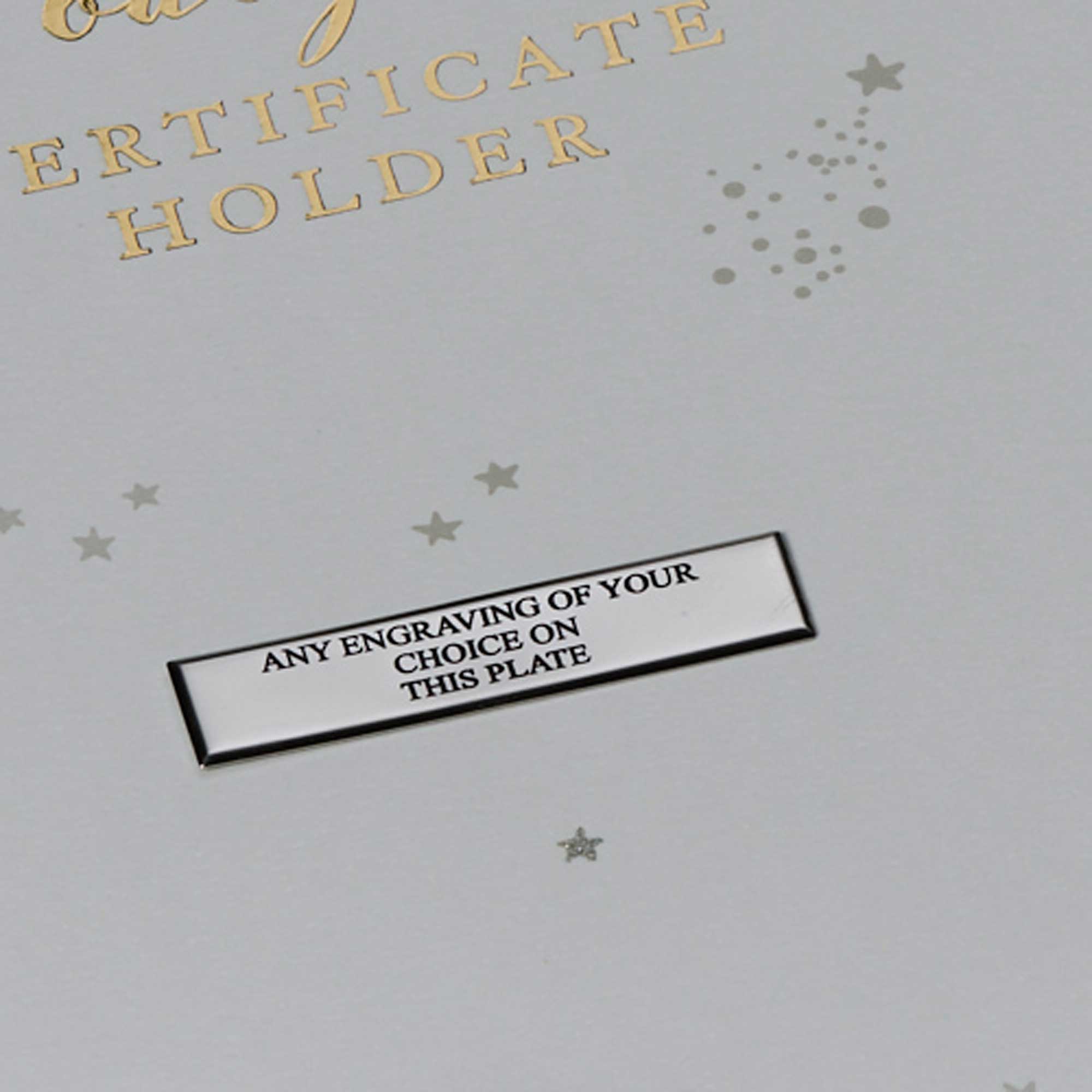 Personalised Little Star A4 Birth Certificate Holder Baby Gift Birth Certificate Holder ukgiftstoreonline
