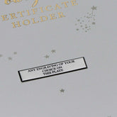 Personalised Little Star A4 Birth Certificate Holder Baby Gift Birth Certificate Holder ukgiftstoreonline