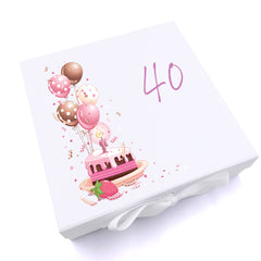 Personalised 40th Birthday Gifts For Her Keepsake Memory Box