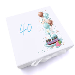 Personalised 40th Birthday Gifts For Him Keepsake Memory Box