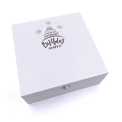 ukgiftstoreonline Personalised Any Age Happy Birthday Gift Keepsake Wooden Box