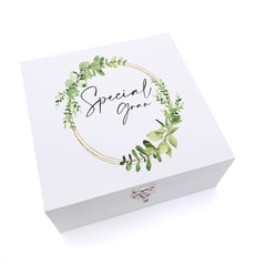 ukgiftstoreonline Personalised Special Gran Wreath Design Keepsake Wooden Box