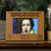 Personalised 18th Birthday Photo Frame Gift with Balloons Landscape