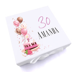 Personalised 30th Birthday Gifts For Her Keepsake Memory Box