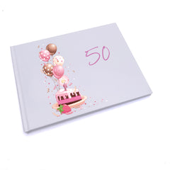Personalised 50th Birthday Gifts For Her Guest Book