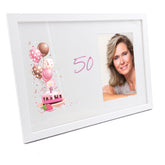 Personalised 50th Birthday Gifts for her Photo Frame