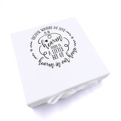ukgiftstoreonline A little bit of heaven In Our Home Memorial Remembrance Keepsake Memory Box Gift