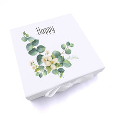 ukgiftstoreonline Personalised Any Age Birthday Eucalyptus Keepsake Memory Box Gift