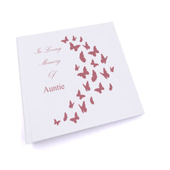 Personalised Auntie In Loving Memory Butterflies Photo Album