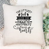 Personalised Baby Memorial Remembrance The Littlest Feet Cushion Gift