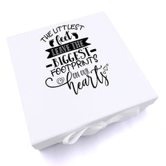 ukgiftstoreonline Personalised Baby Memorial Remembrance The Littlest Feet Keepsake Memory Box