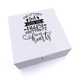 ukgiftstoreonline Personalised Baby Memorial Remembrance The Littlest Feet Keepsake Wooden Box