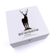 ukgiftstoreonline Personalised Best Grandad Ever Keepsake Wooden Box