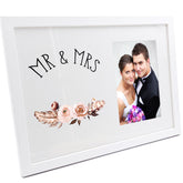 Personalised Boho Style Mr and Mrs Wedding Photo Frame