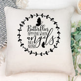 Personalised Butterflies Appear When Angels Are Near Remembrance Cushion Gift