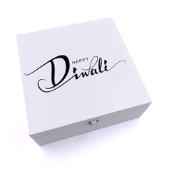 ukgiftstoreonline Personalised Happy Diwali Script Style Keepsake Wooden Box Keepsake Wooden Box ukgiftstoreonline