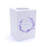 Personalised Lavender Wreath Tea Light Holder for any occasion