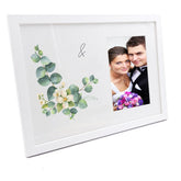 Personalised Wedding Day Anniversary Eucalyptus Photo Frame