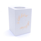 Personalised Wedding Feather Design Tea Light Holder