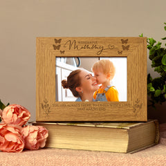 Personalised Wonderful Mummy Engraved Wooden Photo Frame Gift