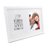 Personalised 10th Wedding Anniversary Photo Frame