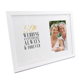Personalised 50th Wedding Anniversary Photo Frame