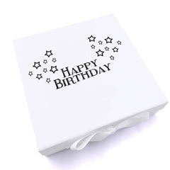 ukgiftstoreonline Personalised Any Age Happy Birthday Star Design Keepsake Memory Box