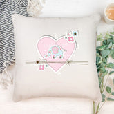 Personalised Baby Shower Heart Design Cushion Gift