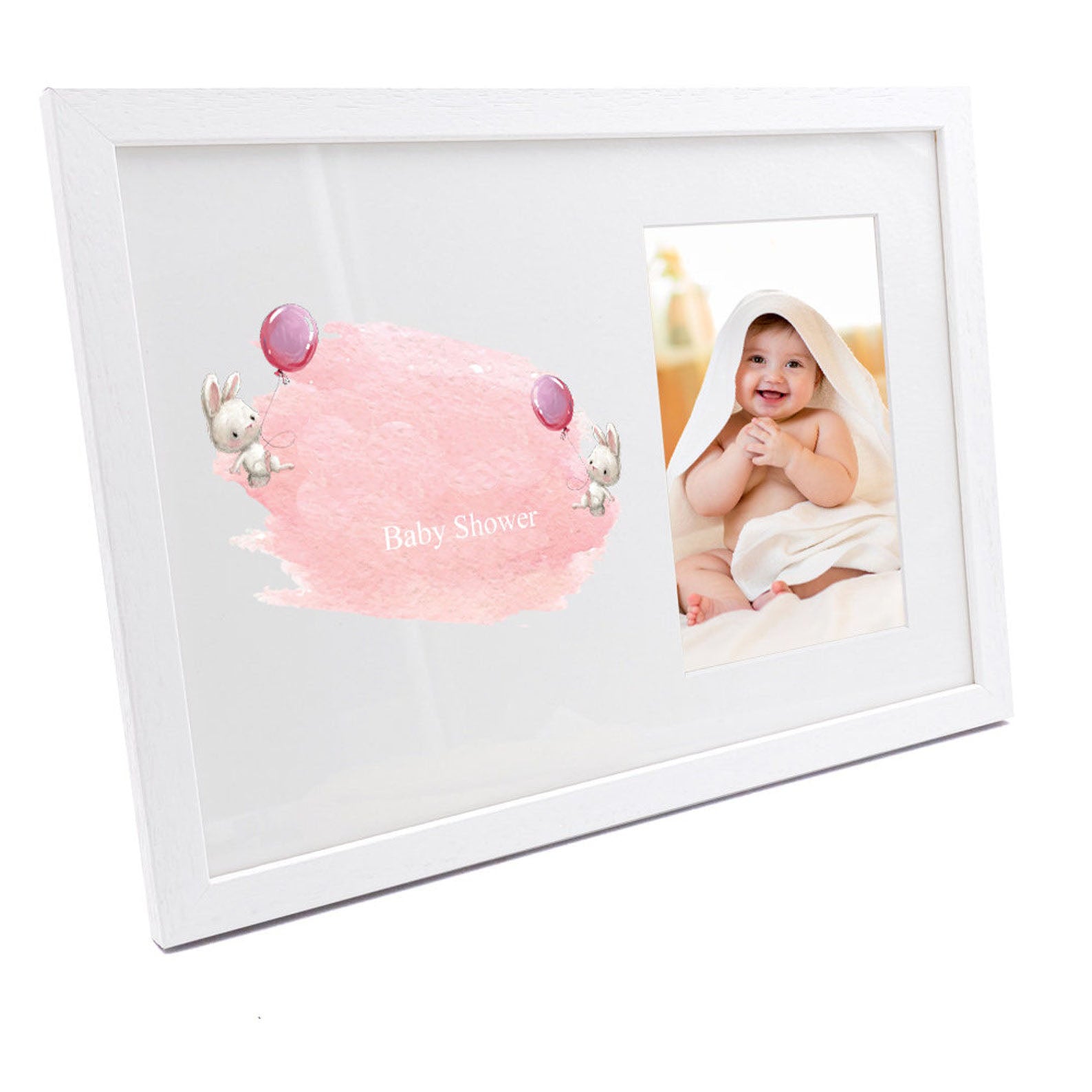 Personalised Baby Shower Rabbit Design Photo Frame Baby Photo Frame ukgiftstoreonline