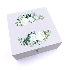 ukgiftstoreonline Personalised Flowers Birthday Keepsake Wooden Box