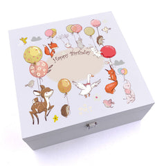 ukgiftstoreonline Personalised Happy Birthday Keepsake Wooden Box