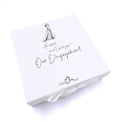 ukgiftstoreonline Personalised He Asked I Said Yes Our Engagement Keepsake Memory Box Gift