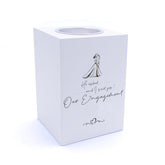 Personalised He Asked I Said Yes Our Engagement Tea Light Holder