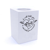 Personalised I will hold you in my heart Memorial Remembrance Tea Light Holder