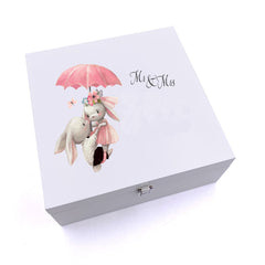 ukgiftstoreonline Personalised Mr & Mrs Robinson Wedding Anniversary Keepsake Wooden Box