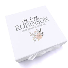 ukgiftstoreonline Personalised Mr & Mrs Wedding Keepsake Memory Box