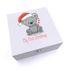 ukgiftstoreonline Personalised My First Christmas Keepsake Wooden Box