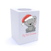 Personalised My First Christmas Tea Light Holder