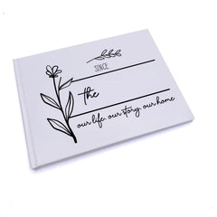 Personalised Our Story Our Life Family Sentiment Guest Book