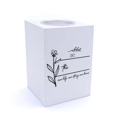 Personalised Our Story Our Life Family Sentiment Tea Light Holder