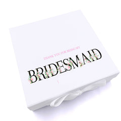 ukgiftstoreonline Personalised Thank You For Being My Bridesmaid Keepsake Memory Box Gift