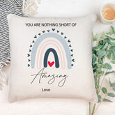 Personalised You Are Nothing Short of Amazing Cushion Gift Personalised Cushion Gifts ukgiftstoreonline